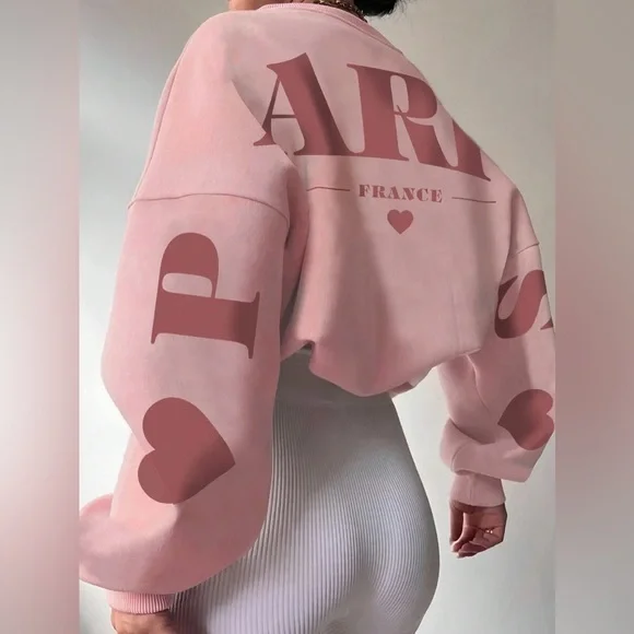 New to Posh C ๐| Euro Style Pink Graphic Women's Top - Picture 1 of 9